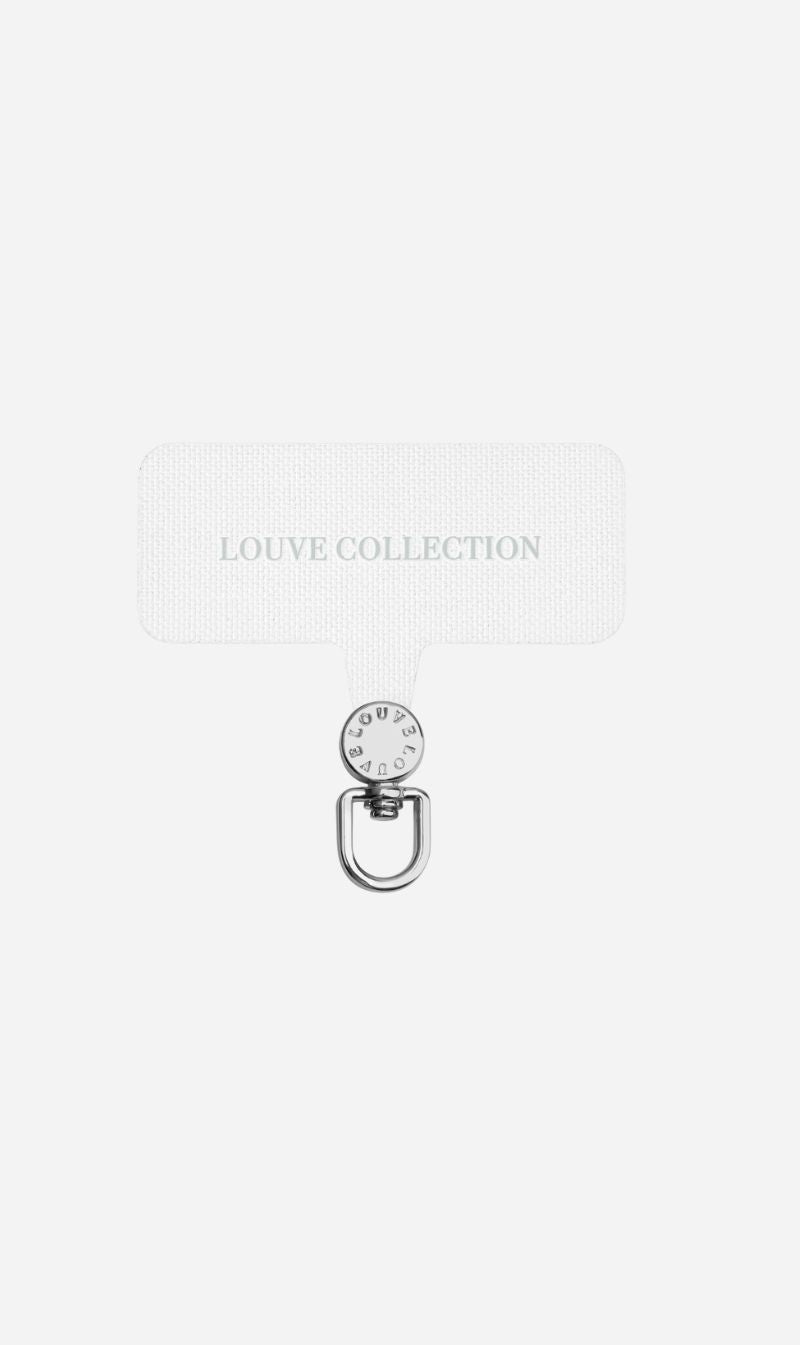 Louve | Universal Phone Strap Connector - White / Silver