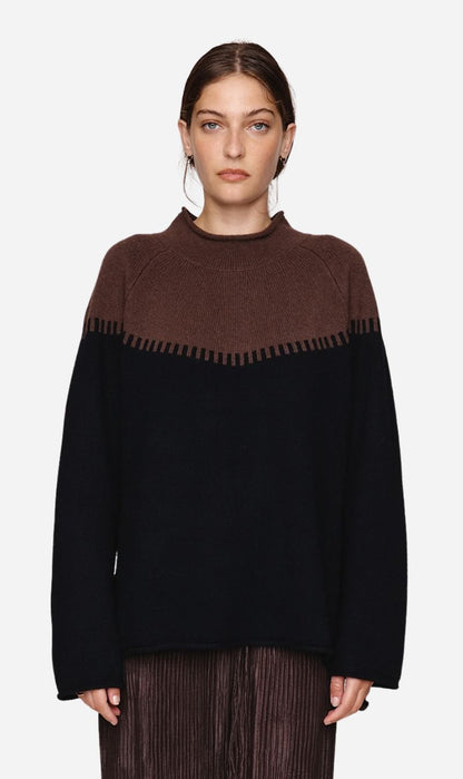 Marle | Rodin Jumper - Carob / Black