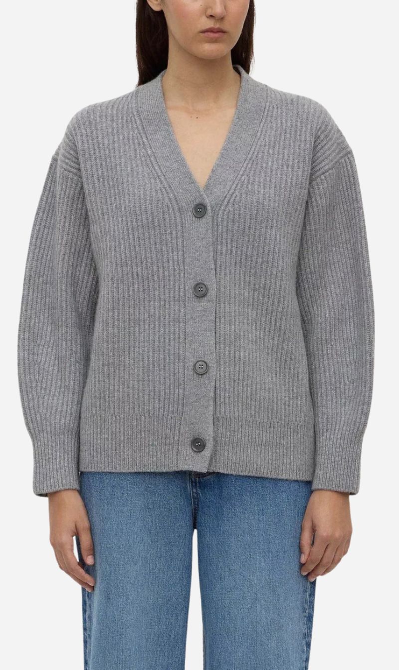 Assembly Label | Paloma Knit Cardigan - Grey Marle