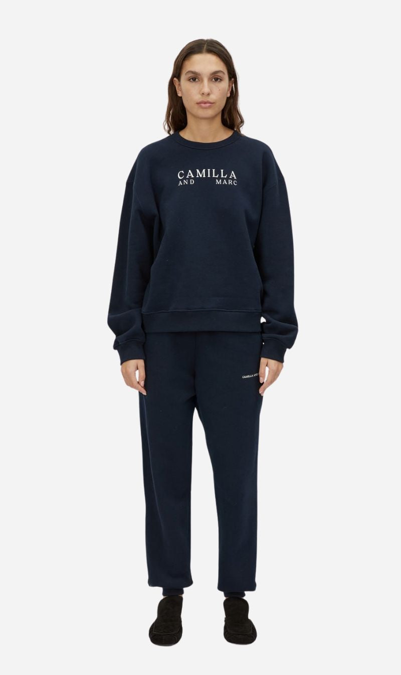 Camilla and Marc | Era Graphic Sweater - Navy/White