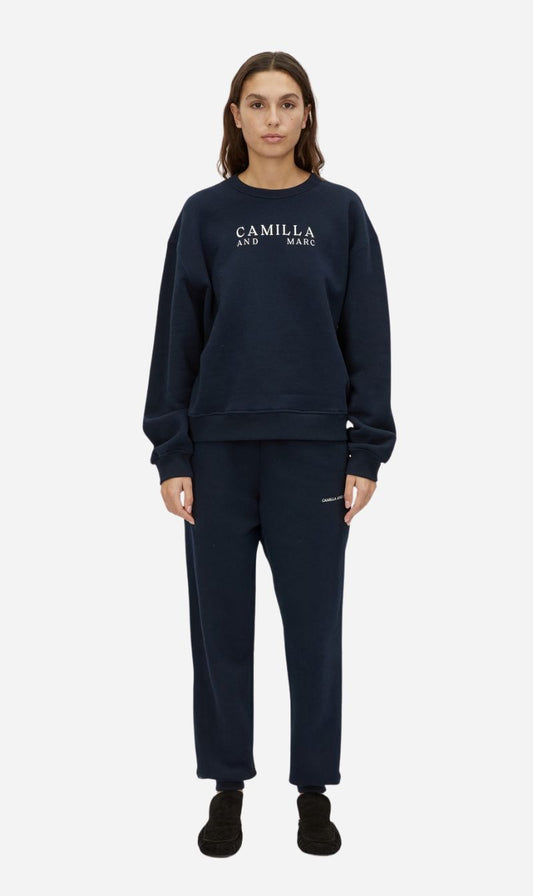 Camilla and Marc | Era Graphic Sweater - Navy/White