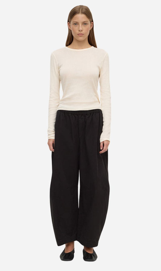 Assembly Label | Lola Barrel Pant - Black