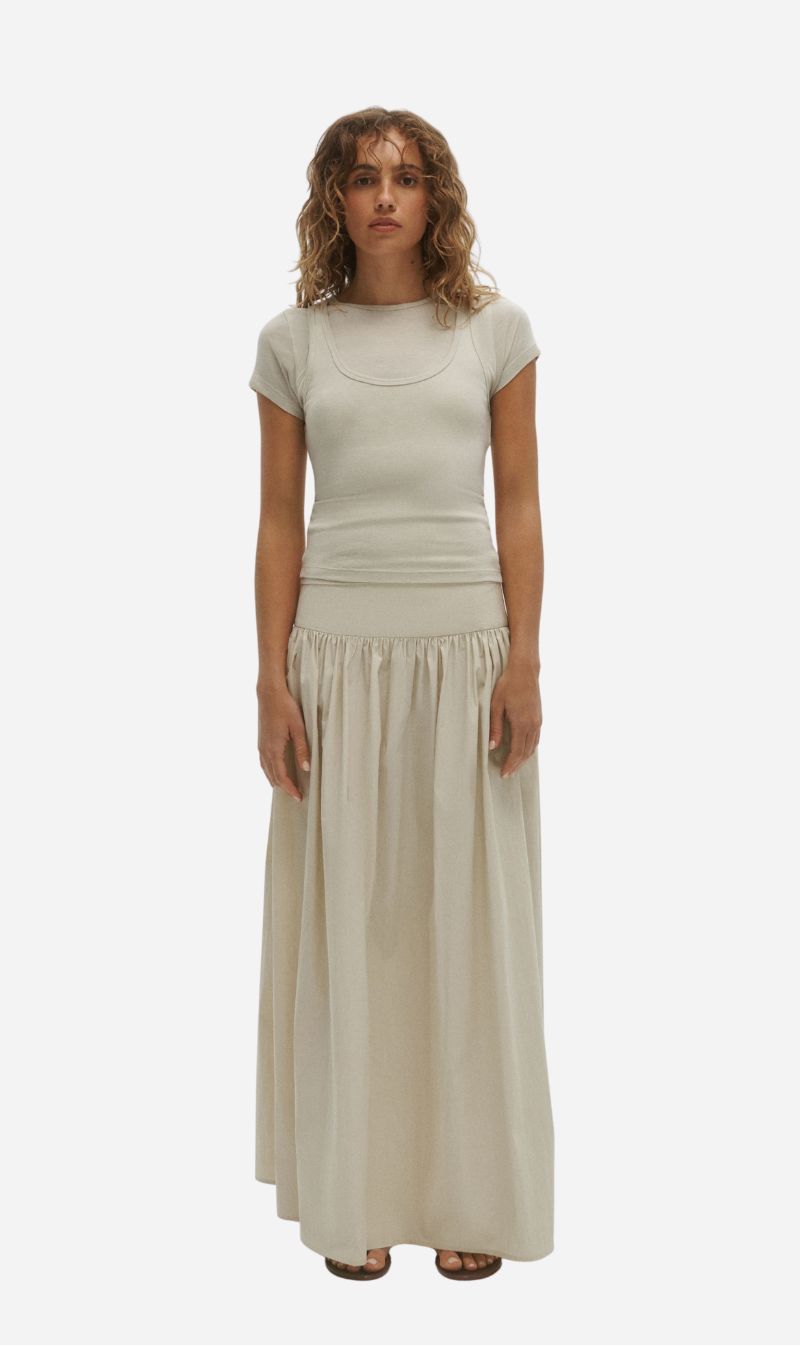 One Of Others | Heath Double Layered Top - Mist