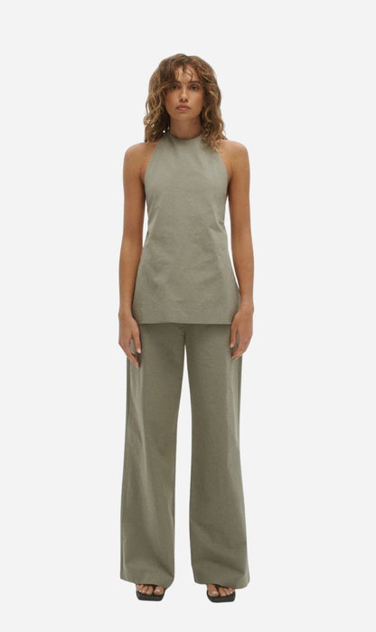 One Of Others | August Halter Top - Moss