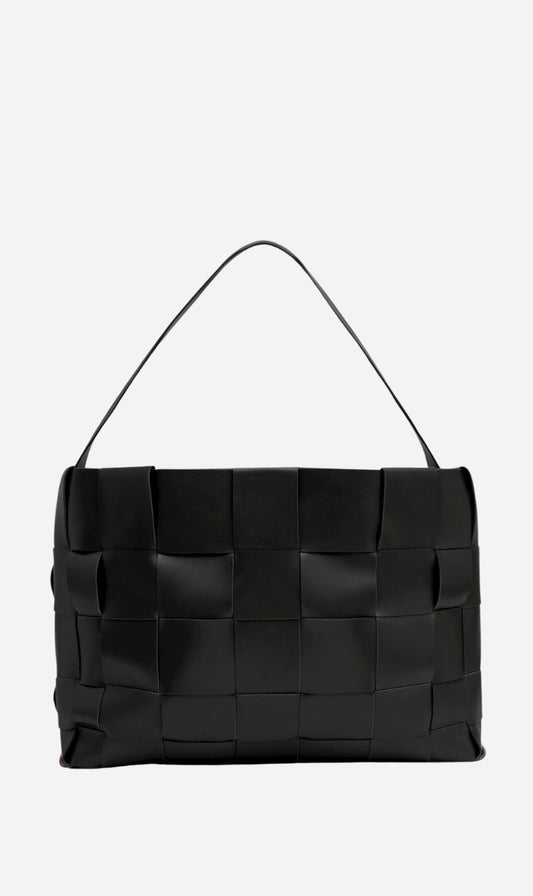 St Agni | Woven Large Tote - Black