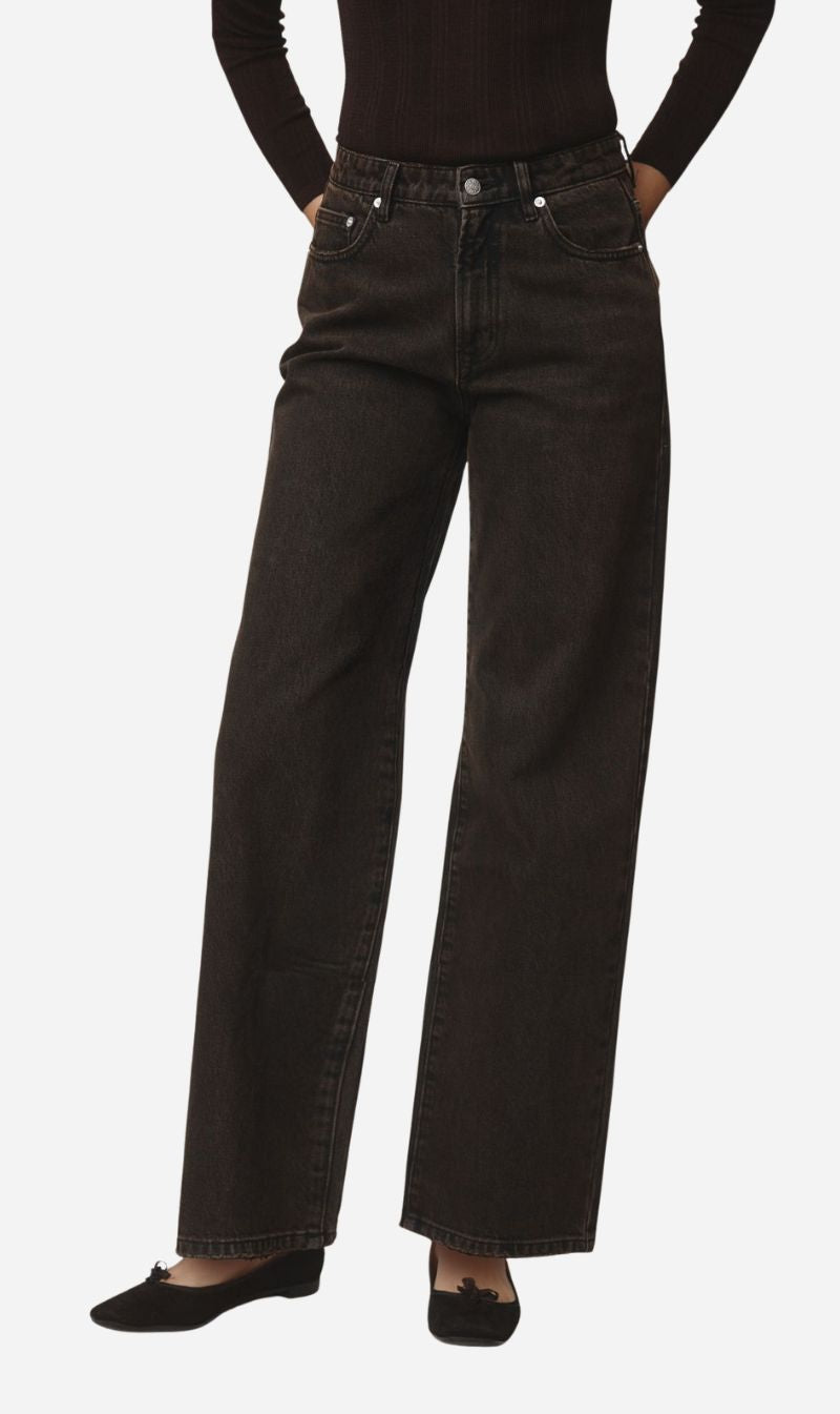 Marle | Wide Leg Jean - Tobacco