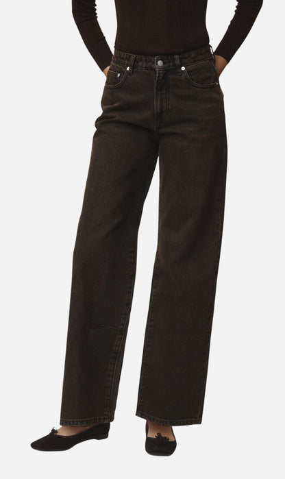Marle | Wide Leg Jean - Tobacco