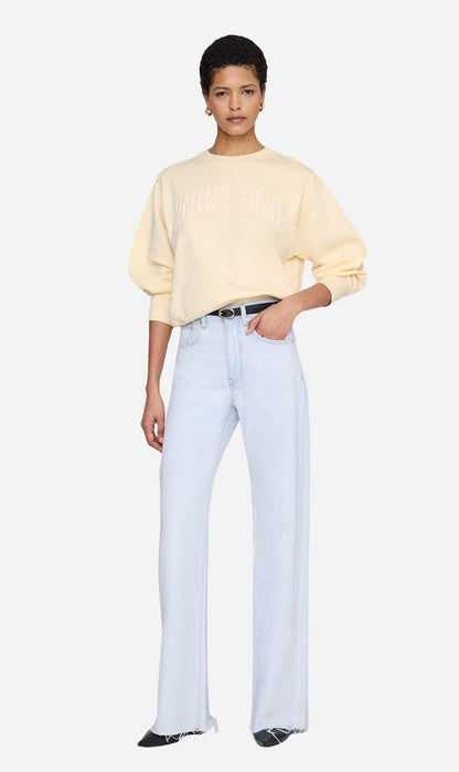 Anine Bing | Harry Shrunken Sweatshirt - Butter Yellow