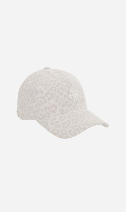 Anine Bing | Jeremy Baseball Cap AB - Washed White Leopard