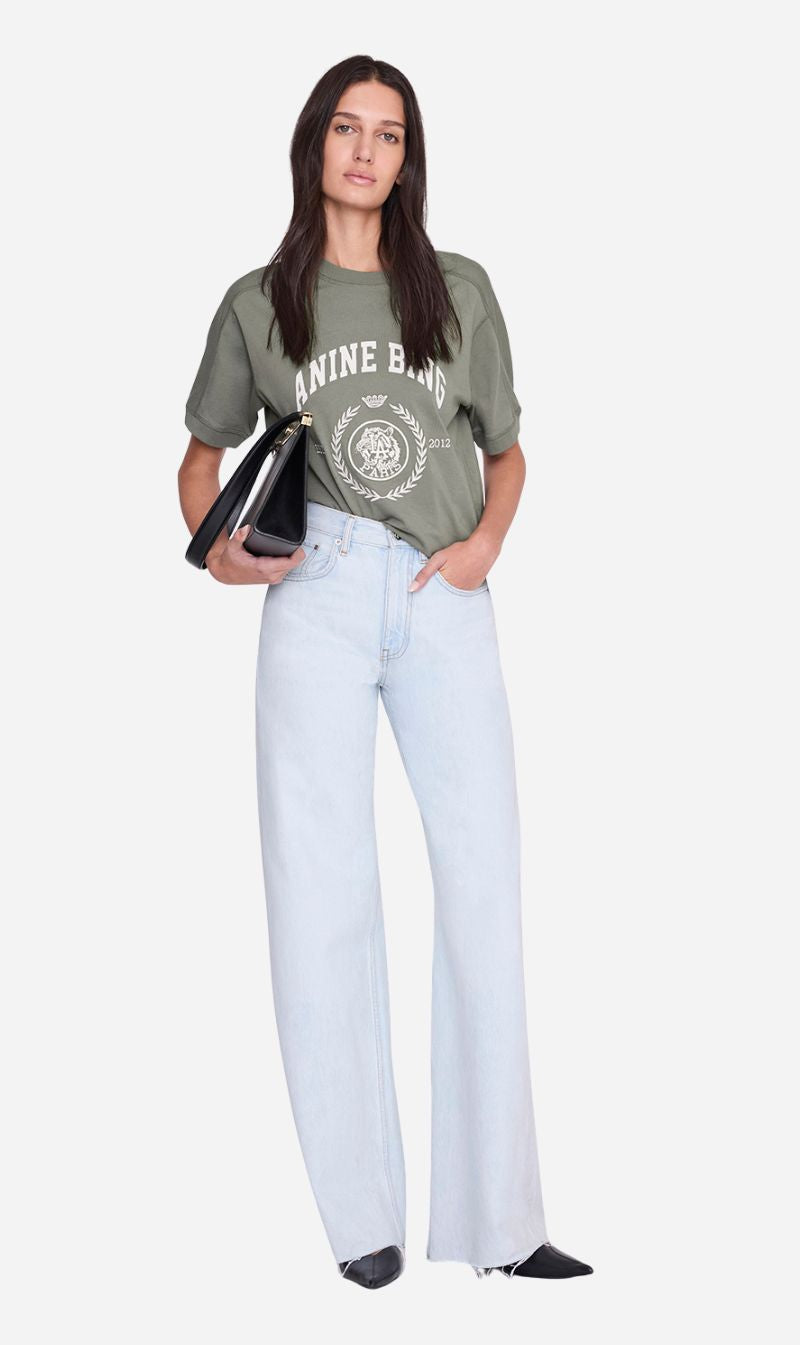 Anine Bing | Jaylin Tee Collegiate - Washed Sage