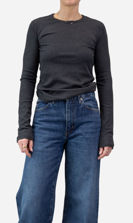 Camilla and Marc | Amara Long Sleeve Top - Charcoal