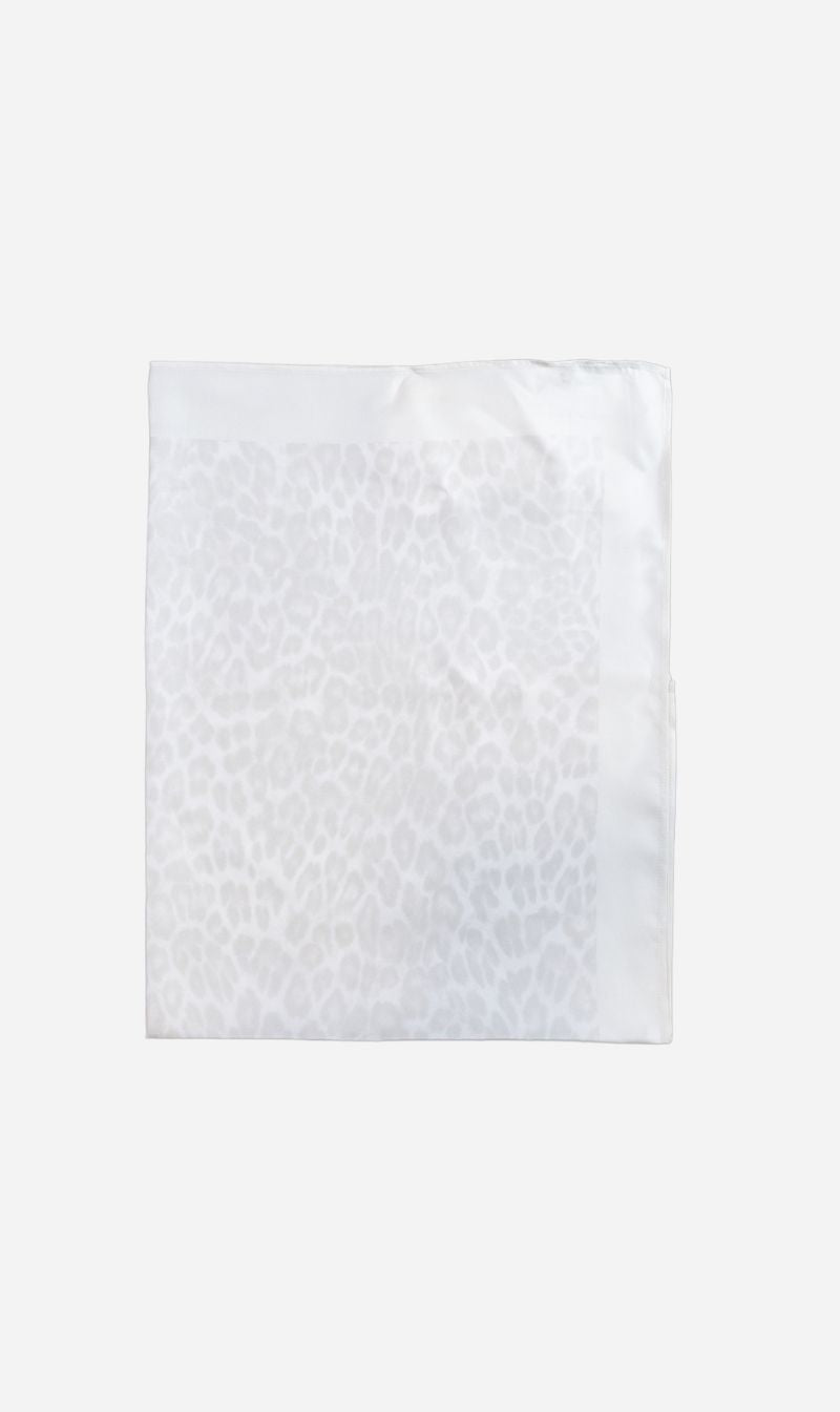 Anine Bing | York Scarf - Washed White Leopard