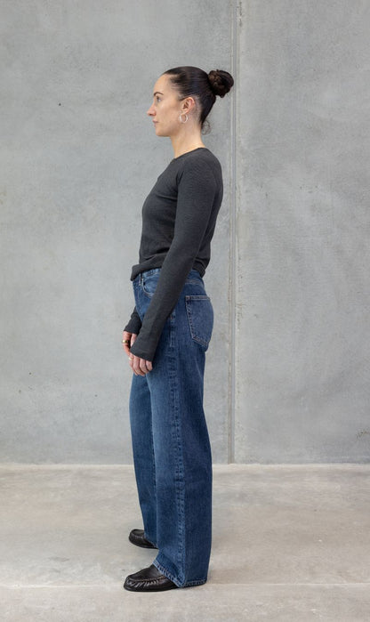 Camilla and Marc | Amara Long Sleeve Top - Charcoal