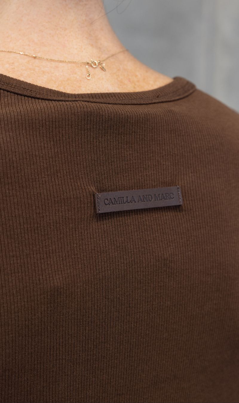 Camilla and Marc | Amara Long Sleeve Top - Chocolate