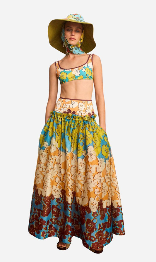 Alemais | Splice Midi Skirt