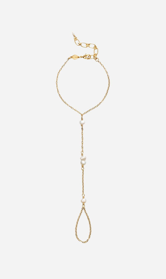 Anni Lu | Pearly Handchain - Gold