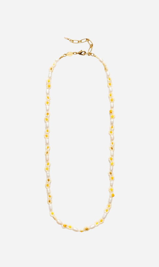 Anni Lu | Daisy Flower Necklace - Gold