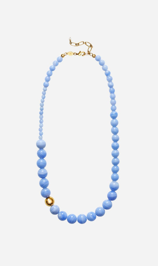 Anni Lu | Float Necklace - Blue Lace Agate