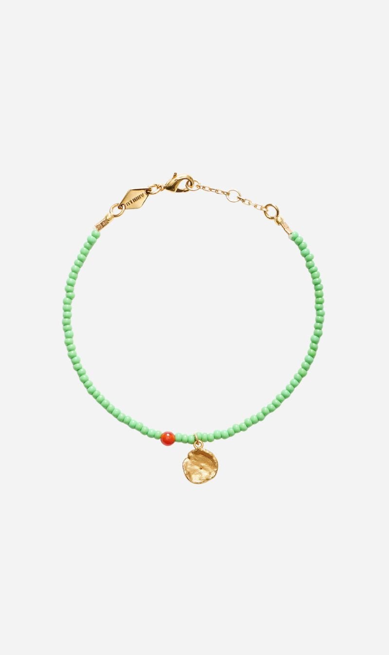 Anni Lu | Peyote Bracelet - Apple Green
