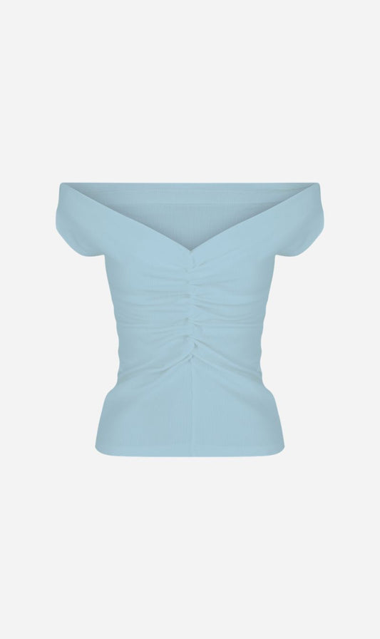 Dominique Healy | Niveah Tee - Blue