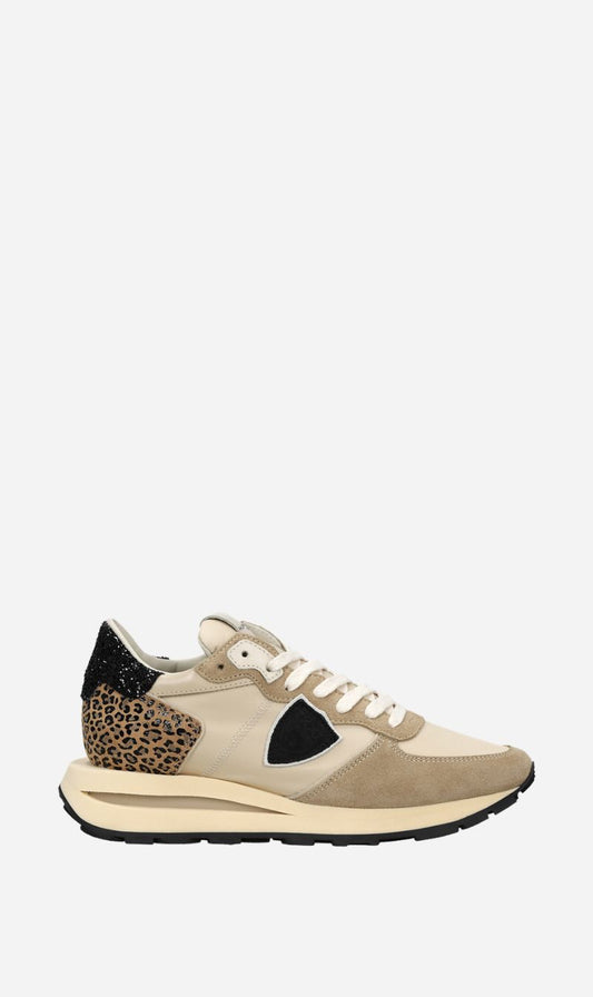 Philippe Model | Tropez Haute Low - Mondial Leo Glitter / Sable Noir