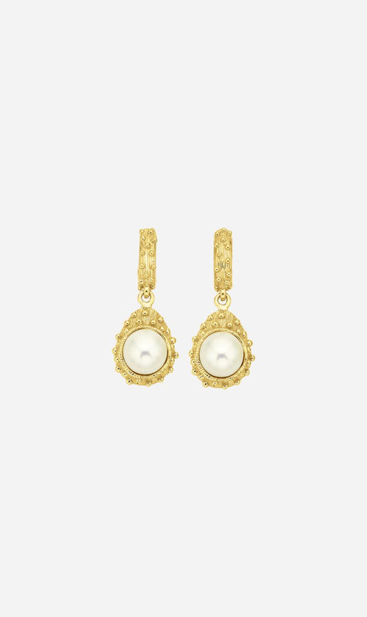 Zoe & Morgan | Lulu Earrings - Gold With Freshwater Pearls