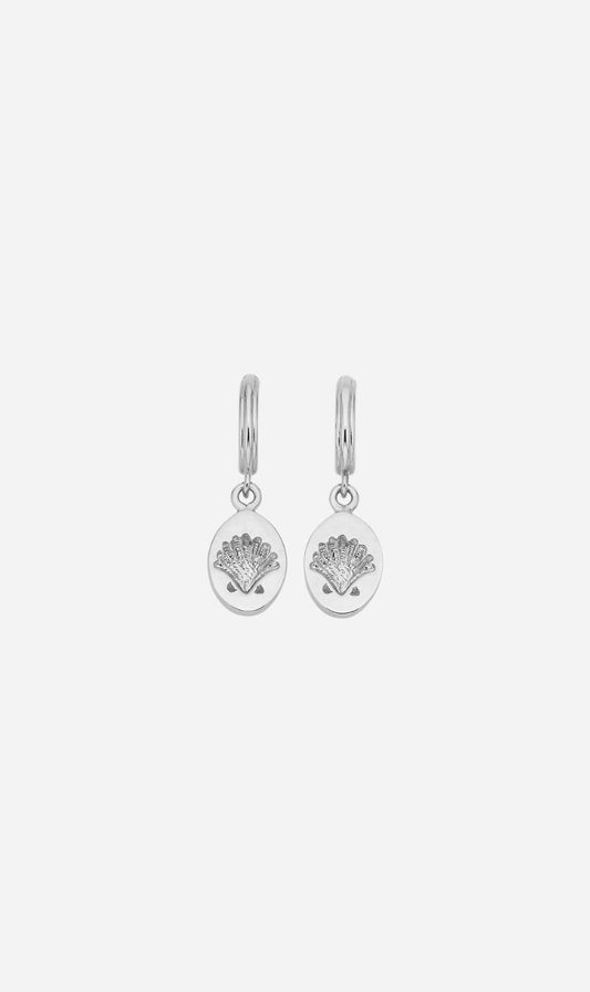 Zoe & Morgan | Secret Society Of Shell Lovers Earrings - Silver