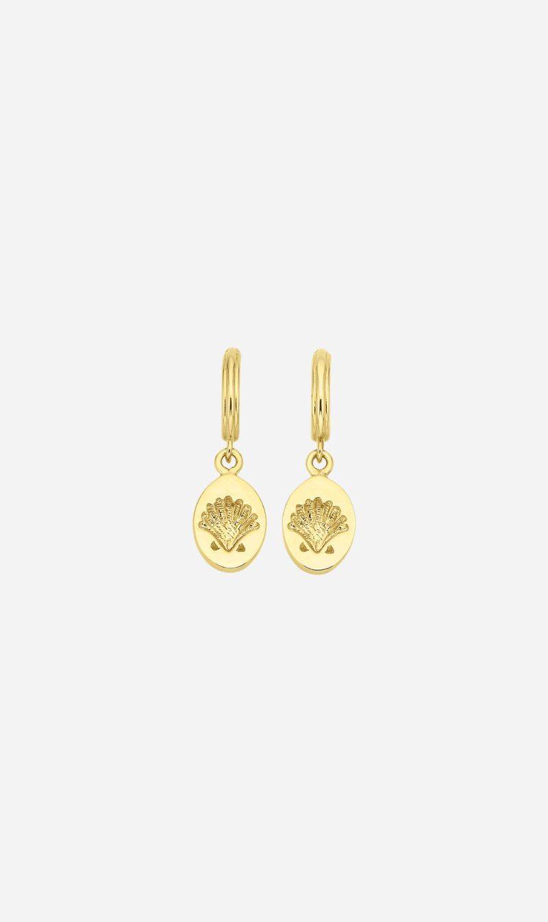 Zoe & Morgan | Secret Society Of Shell Lovers Earrings - Gold