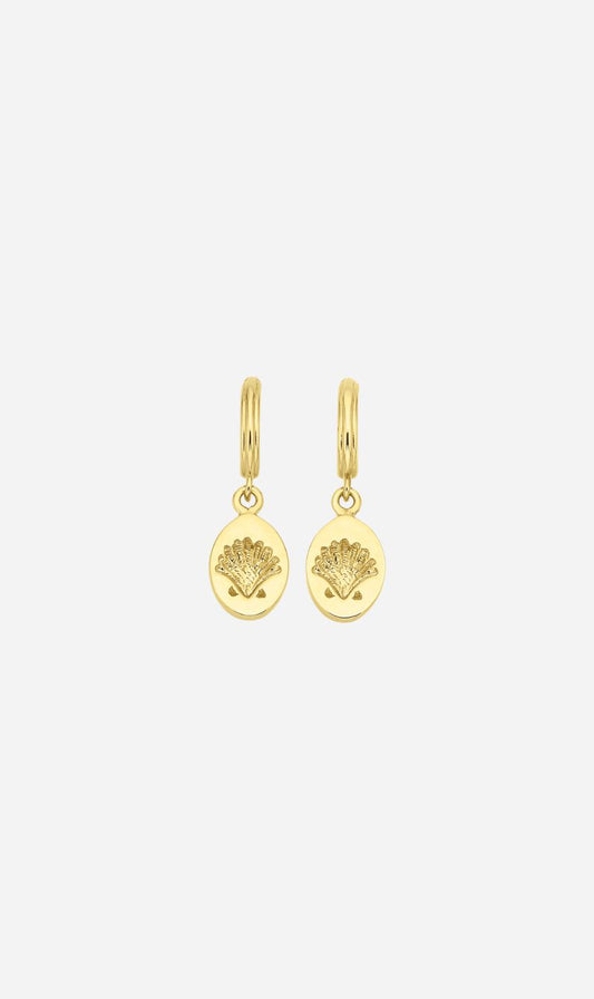 Zoe & Morgan | Secret Society Of Shell Lovers Earrings - Gold