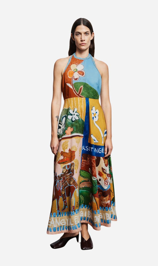 Alemais | Mlak Halter Midi Dress