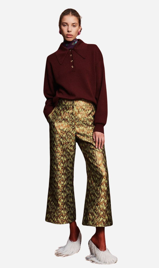 Alemais | Claudia Plum Knit Polo