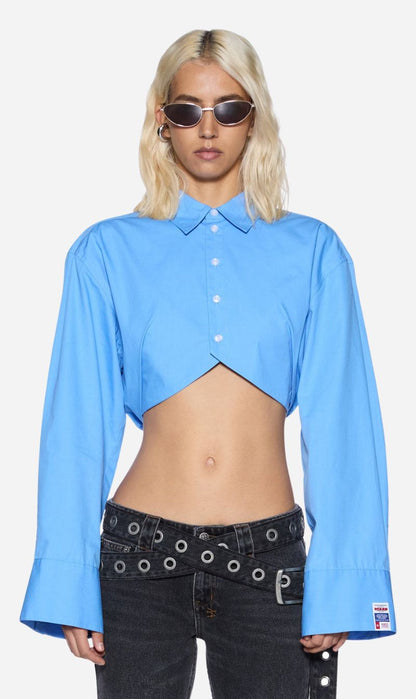 Ksubi | Barker Long Sleeve Shirt - Azure