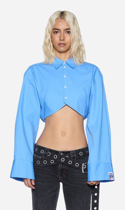 Ksubi | Barker Long Sleeve Shirt - Azure