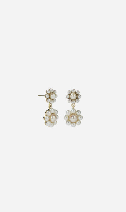 Meadowlark | Emile Double Drop Earrings - 23k Gold Plated