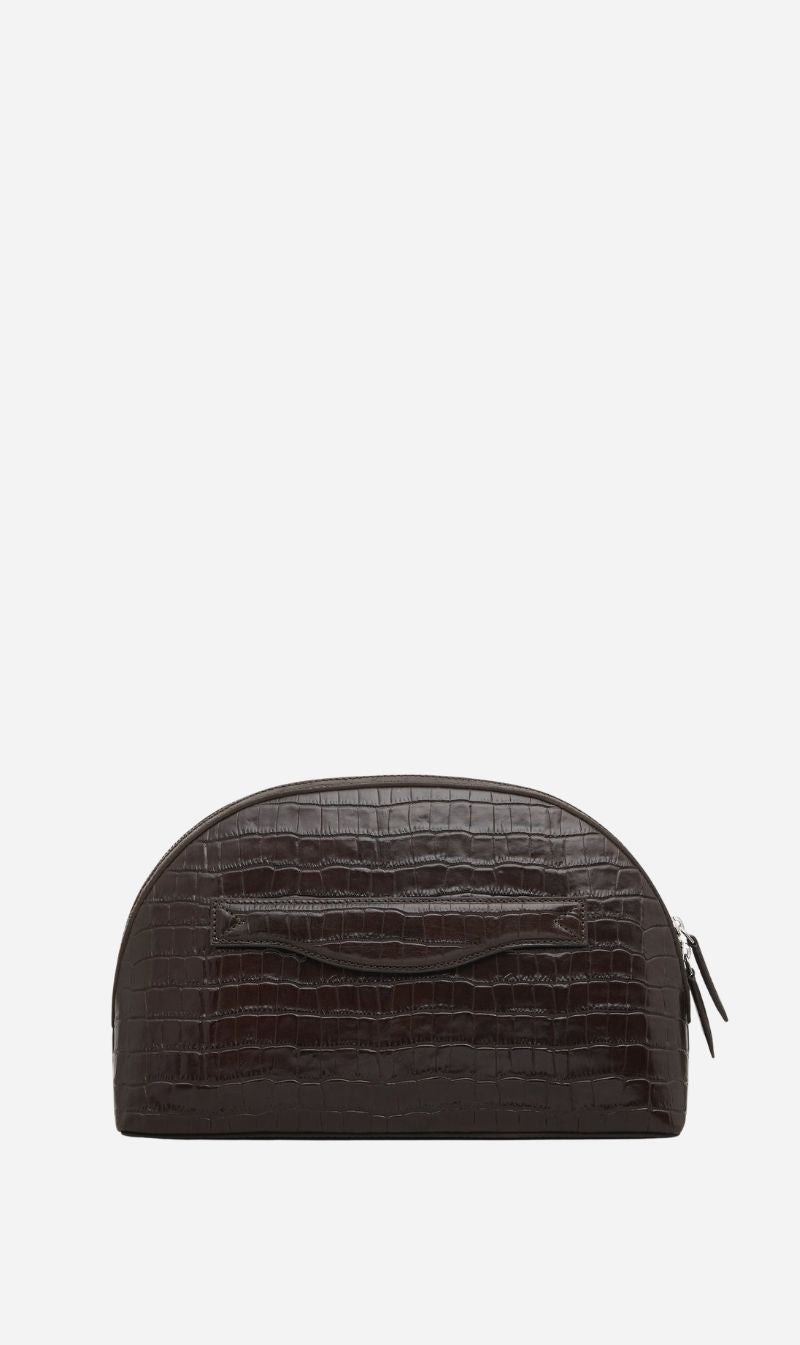 A. Emery | Halloran Clutch - Bistre Embossed Croc