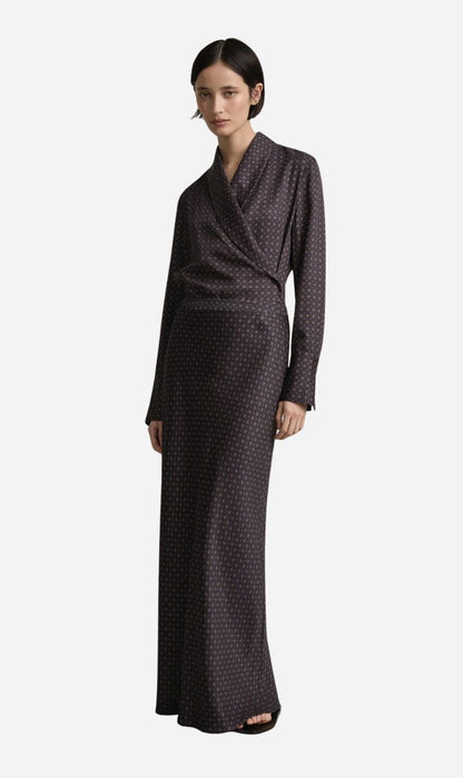 A. Emery | Riva Bias Skirt - Ink Foulard
