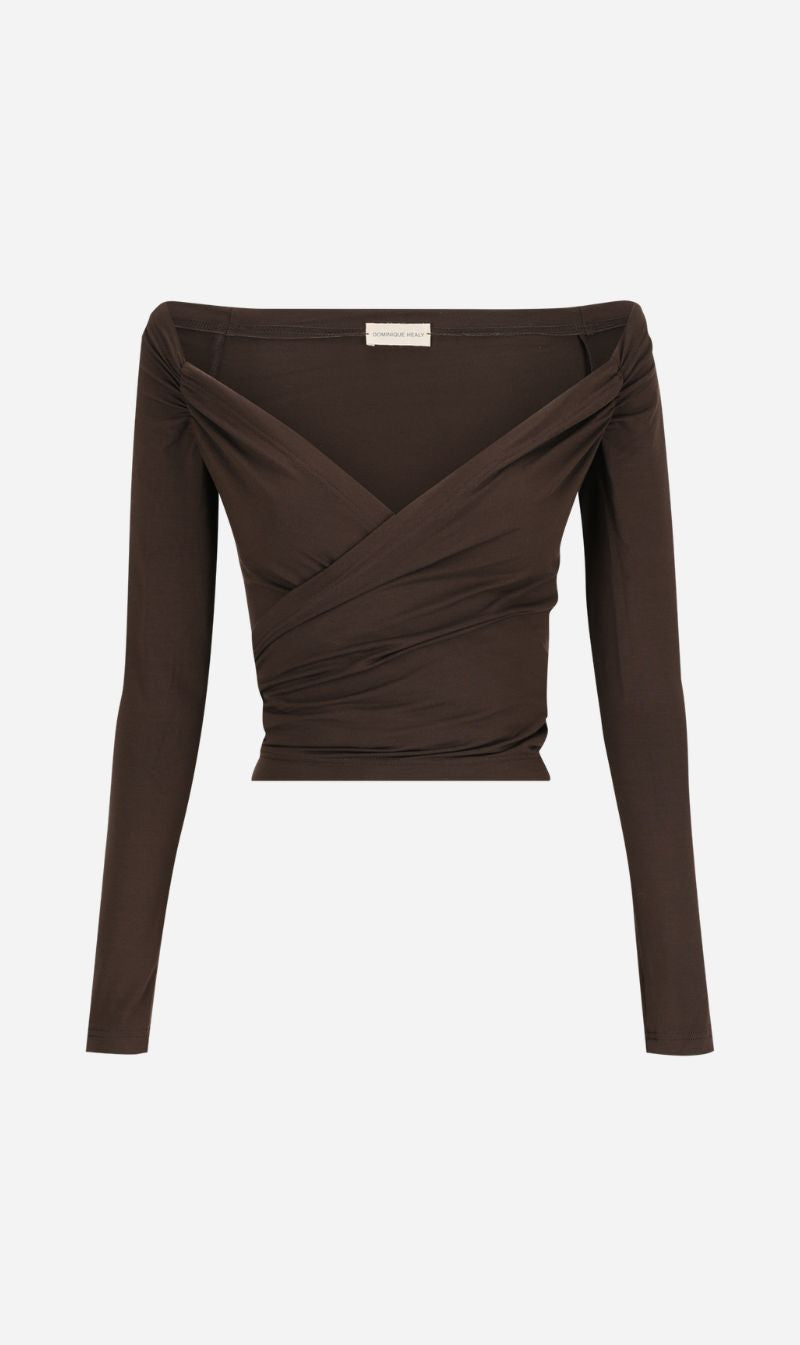 Dominique Healy | Mae Wrap - Espresso