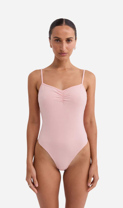 Pinky & Kamal | Ruched Leotard - Powder Pink