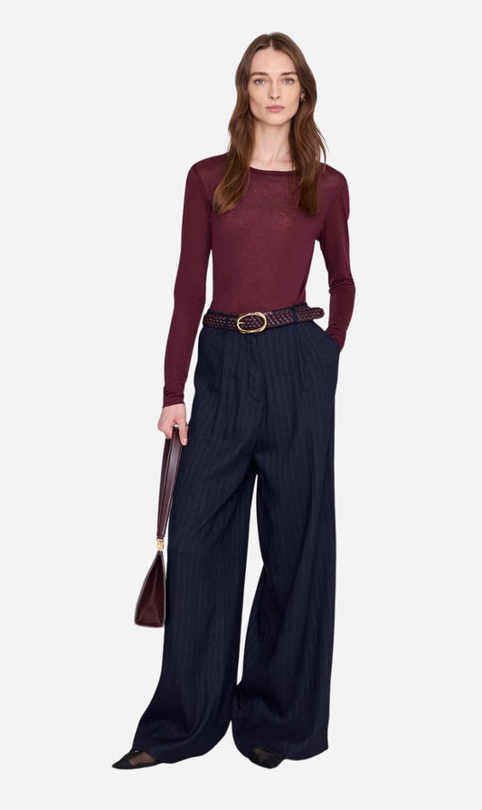 Anine Bing | Sylvie Long Sleeve Tee - Fig