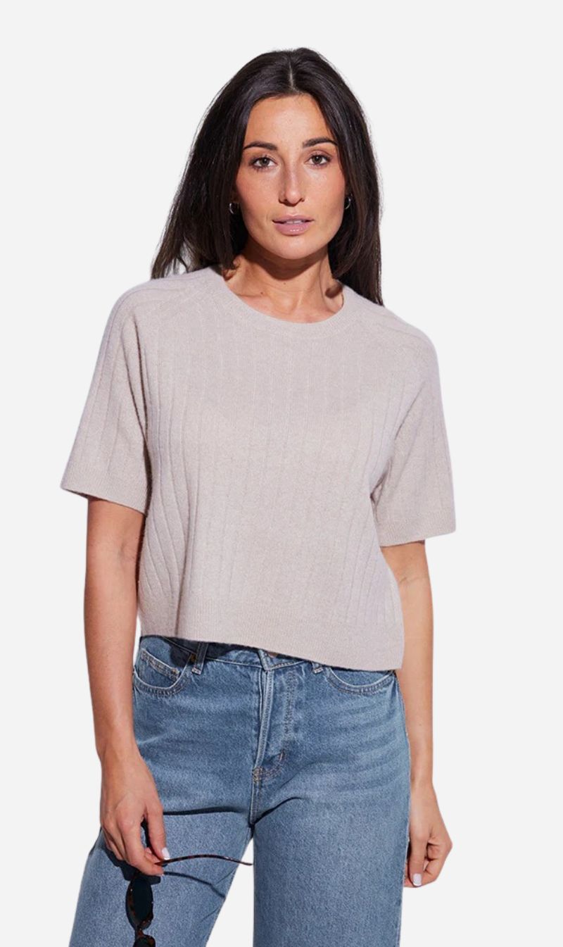 Crush | Mont Blanc Boxy Tee - Jute
