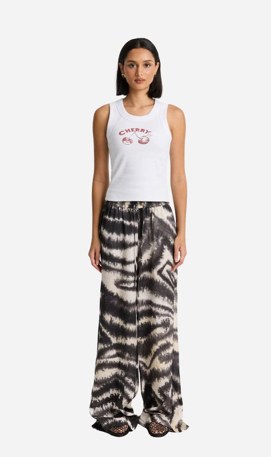 Maku The Label | Cherry Rib Tank - White