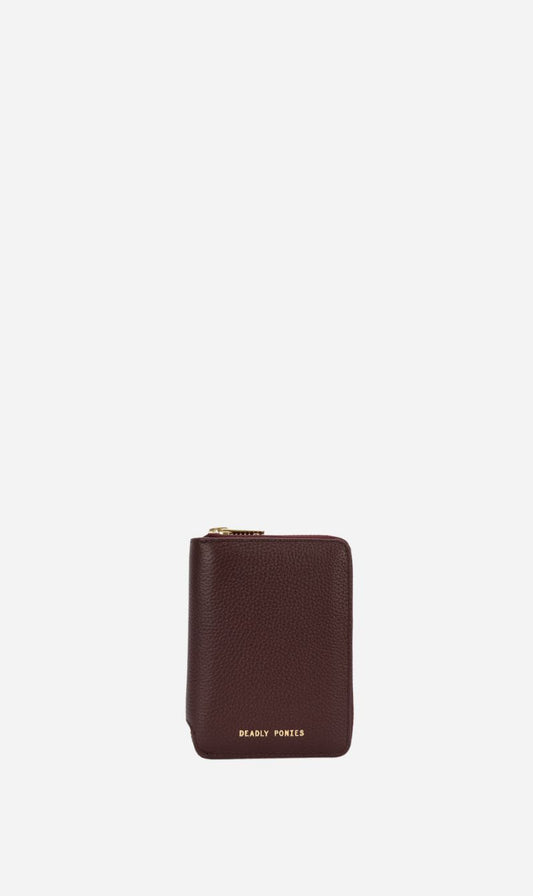 Deadly Ponies | Mini Wallet - Dark Cherry