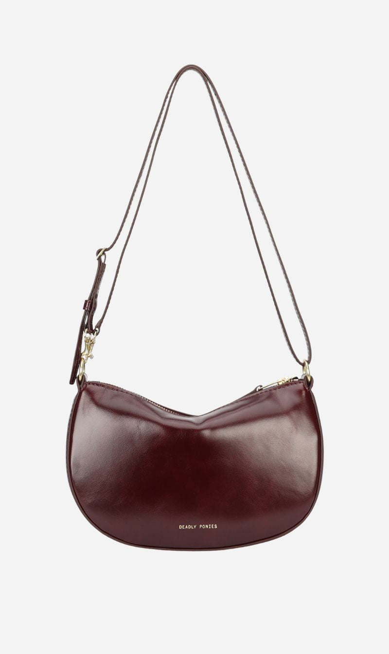 Deadly Ponies | Mini Sling Bag - Dark Cherry Gloss