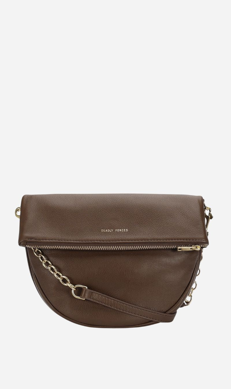 Deadly Ponies | Mini Leopard Crossbody - Cocoa