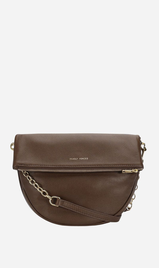 Deadly Ponies | Mini Leopard Crossbody - Cocoa
