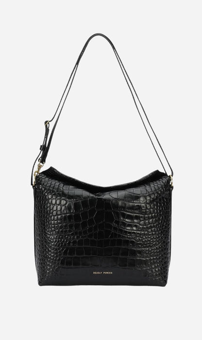 Deadly Ponies | Piper Bag - Black Croc