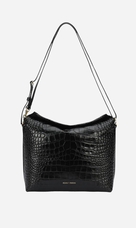 Deadly Ponies | Piper Bag - Black Croc