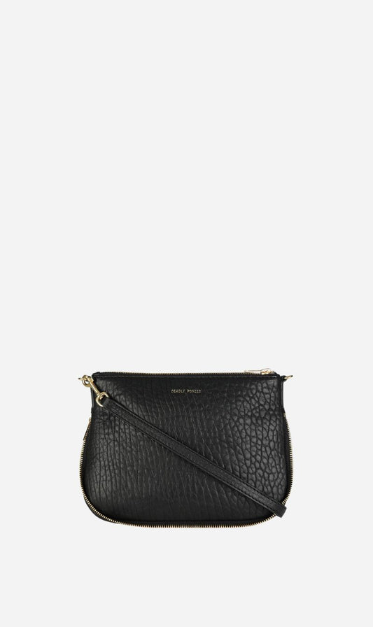 Deadly Ponies | Gator Crossbody - Black Bulle / Brass
