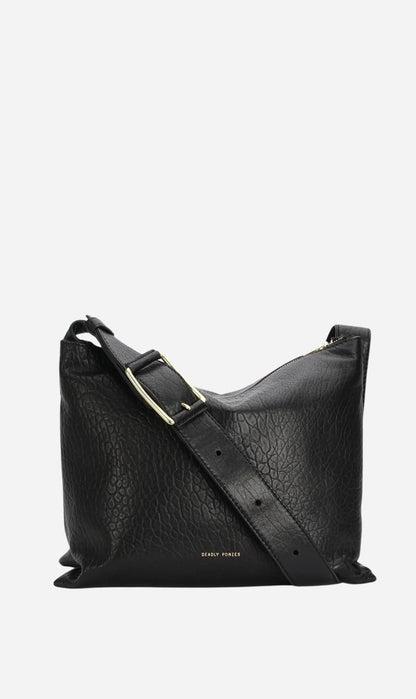 Deadly Ponies | Midimese Bag - Black Bulle / Brass