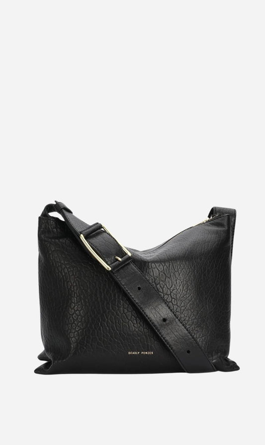 Deadly Ponies | Midimese Bag - Black Bulle / Brass